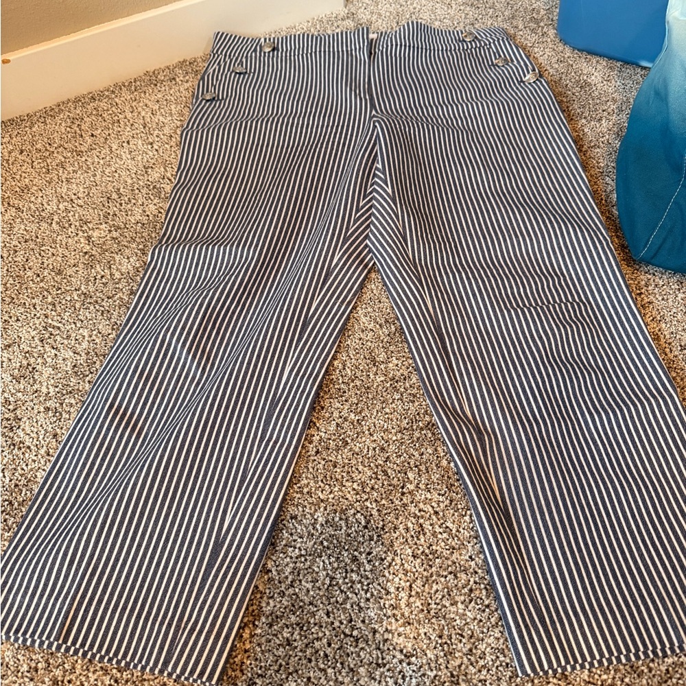 Striped Blue and White Pants